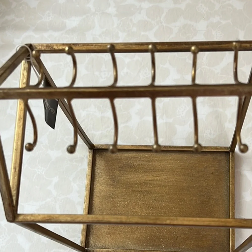 Gold Metal Jewelry Organizer - Picture 3 of 6